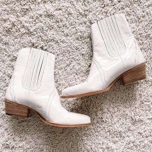 Free People Ivory Frontier Chelsea Boots